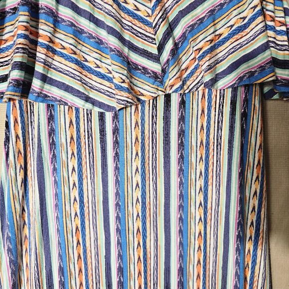 Ella Moss Bondi Maxi Dress Versatile Casual Chic Goddess Vibes Slimming Stripes - Picture 5 of 15